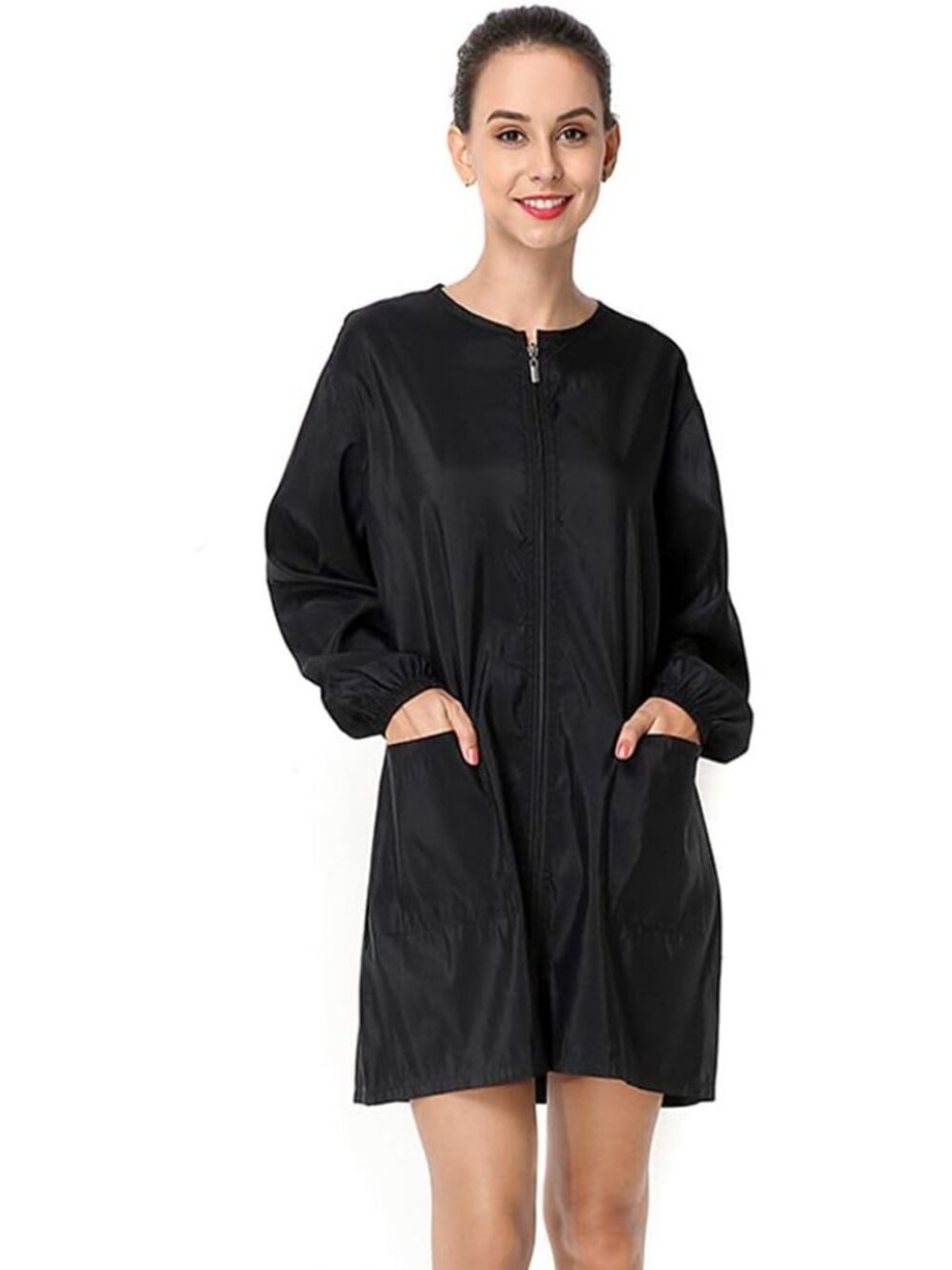 Polyester Professional Salon Smock Hair Stylist Jacket